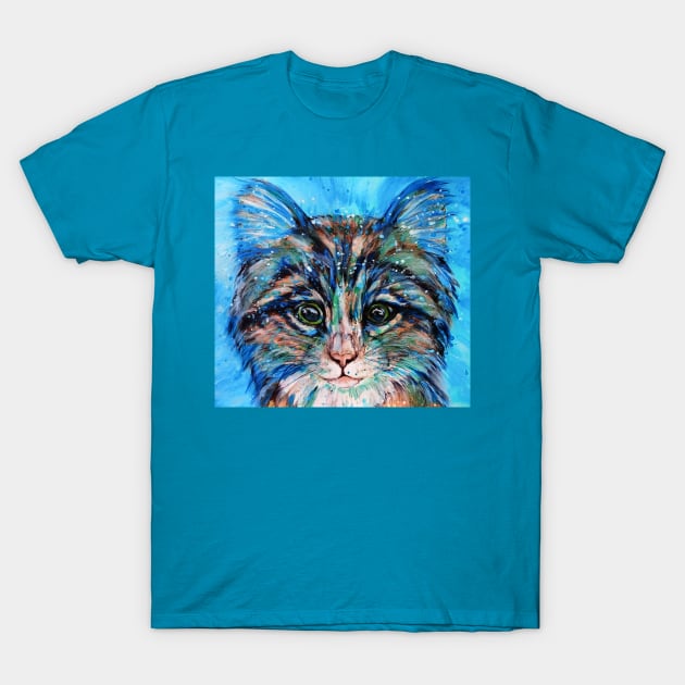 Water Baby Kitty T-Shirt by candimoonart